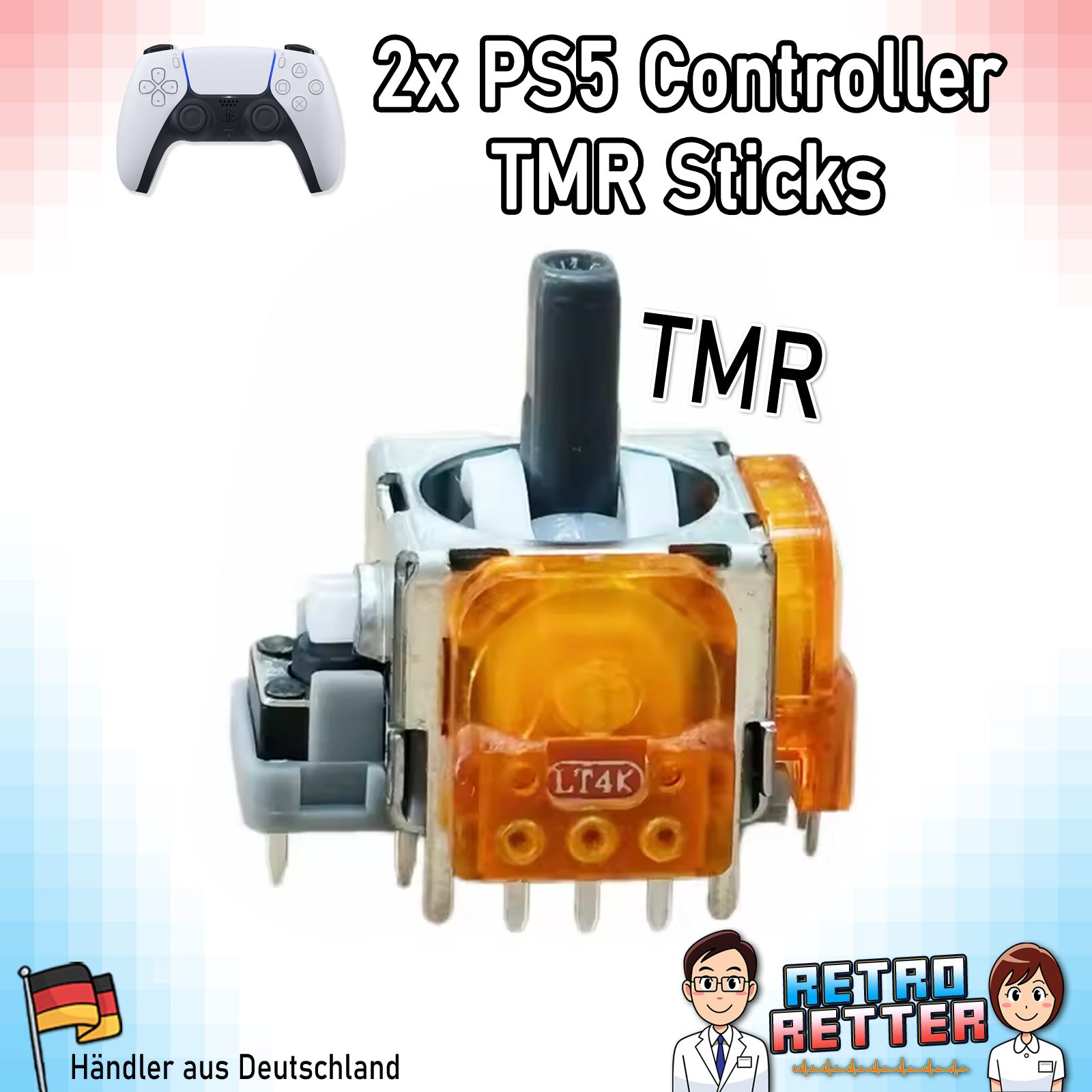 2x TMR Sticks für PlayStation 5 DualSense Controller