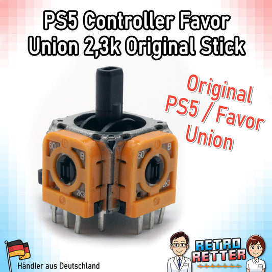 Original Analog-Stick für PS5 Controller - mit 2,3k Potentiometer in orange -