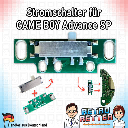 Stromschalter mit Leiterplatte für GAME BOY Advance SP