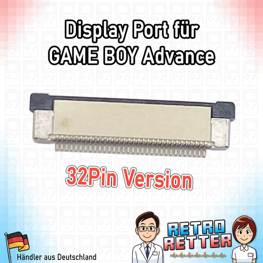 Display Port für Game Boy Advance Mainboard - 32Pin Flachbandkabel Stecker