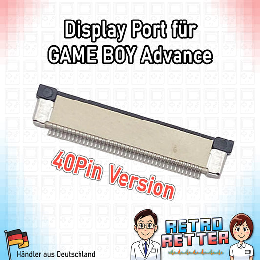 Display Port für Game Boy Advance Mainboard - 40Pin Flachbandkabel Stecker