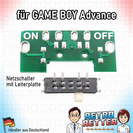 Netzschalter mit PCB für Nintendo GAME BOY Advance GBU