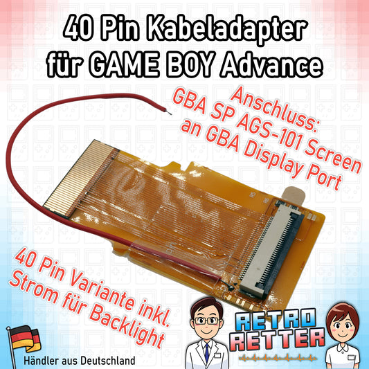 Adapter zum Einbau eines GBU SP AGS-101 Bildschirms in einen GBU - 40 Pins -