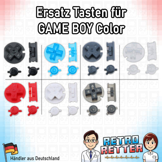 Tasten Set für GAME BOY Color GBC Farbe: Auswählbar