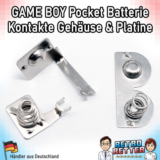 Set Battriekontakte (Mainboard + Gehäuse) für den Nintendo GAME BOY Pocket