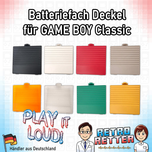 Batterie Deckel für GAME BOY Classic - mit Farbauswahl