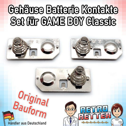 Premium Batteriekontakte für GAME BOY Classic - Bauform wie das Original! -