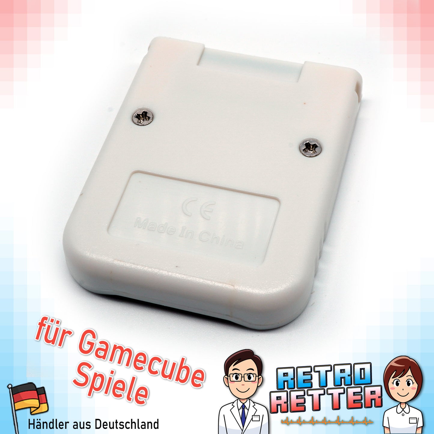 Speicherkarte Weiß für Nintendo GameCube & Wii - 128 MB / 2043 Blöcke -