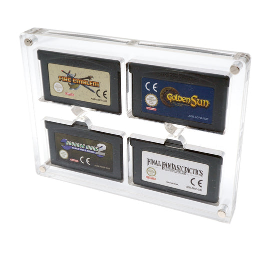 GBA Acryl Spiele Modul Case 4-Fach