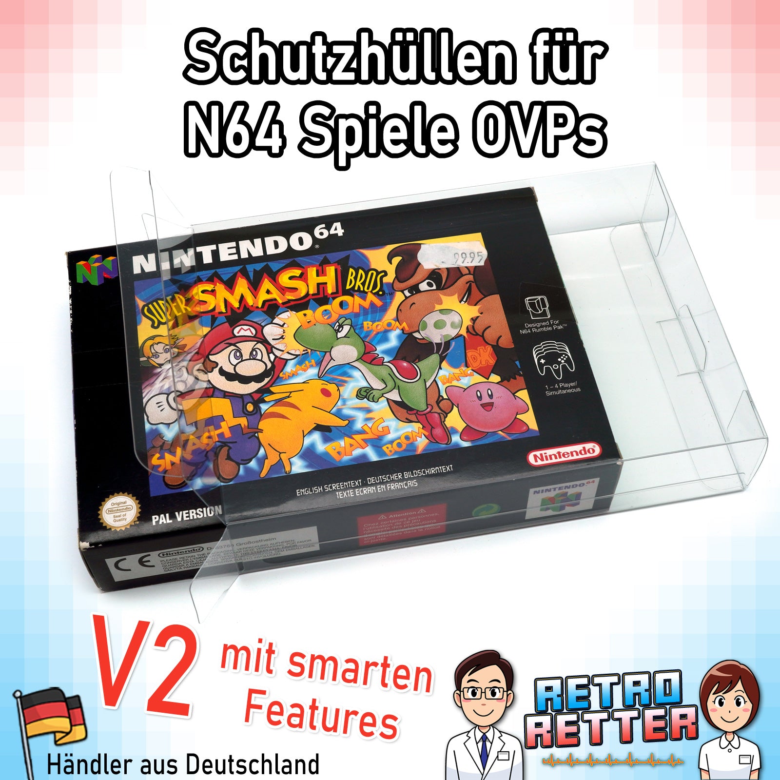 Nintendo 64 Spiele OVP Schutzhüllen