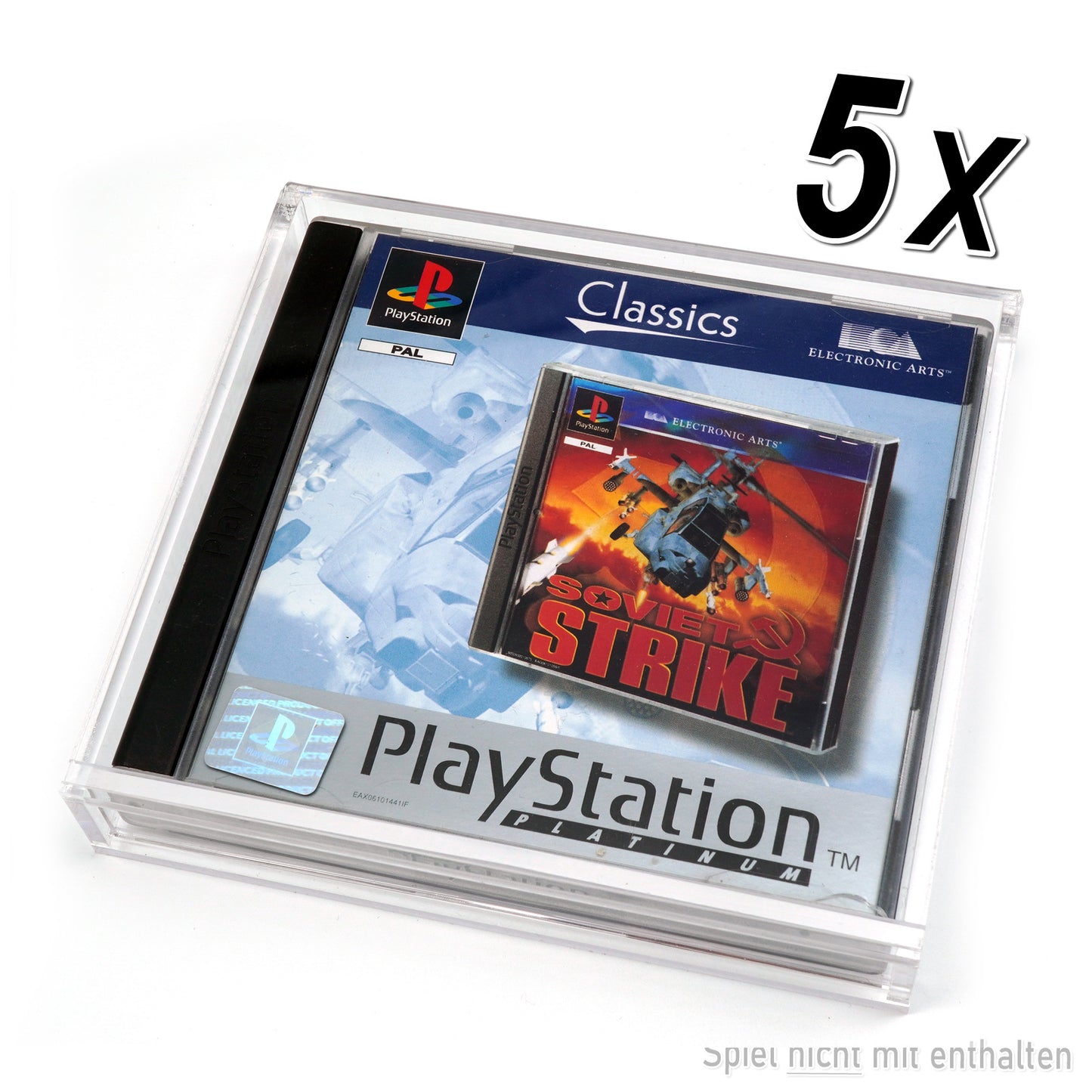 Acryl Case für Sony PS1 Spiele OVP