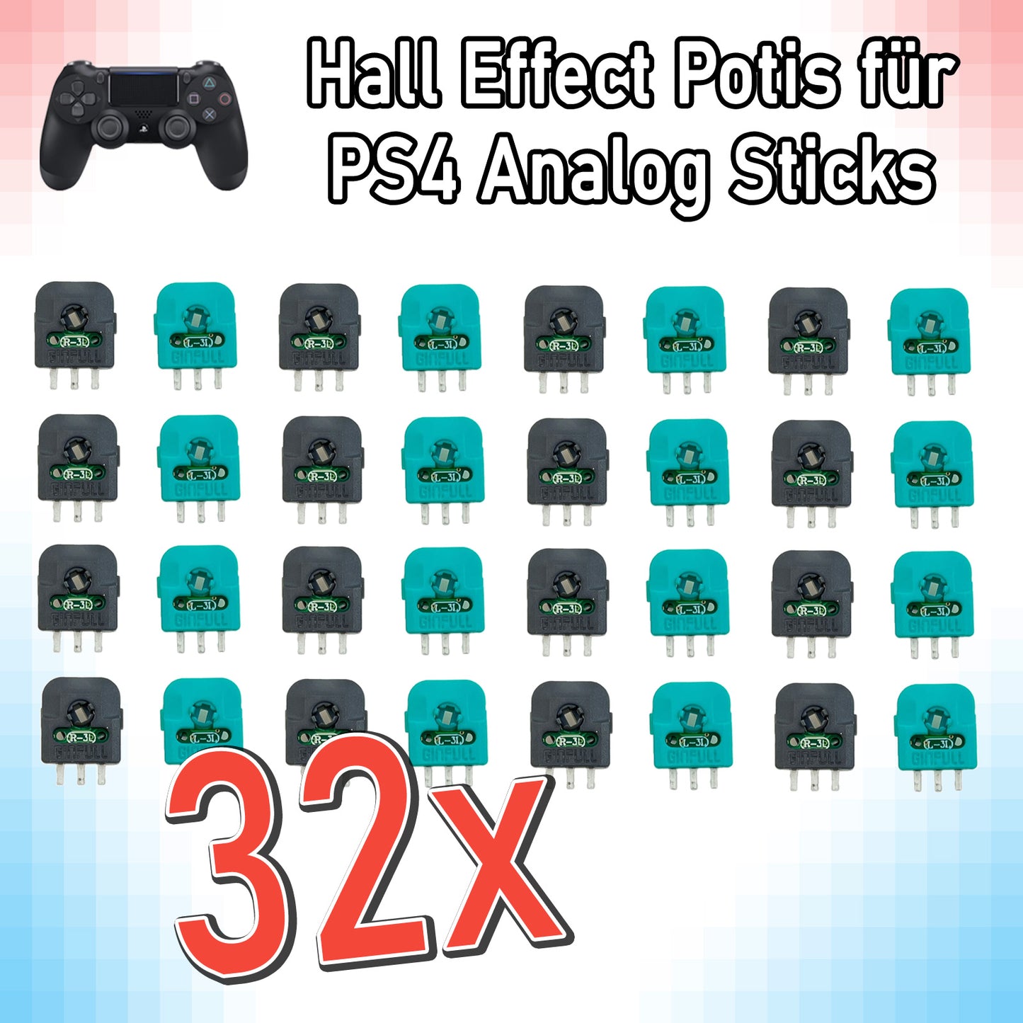 PS4 Hall Effect Potentiometer