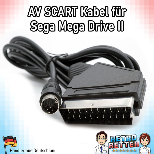 TV AV Scart Kabel - Sega Mega Drive II -