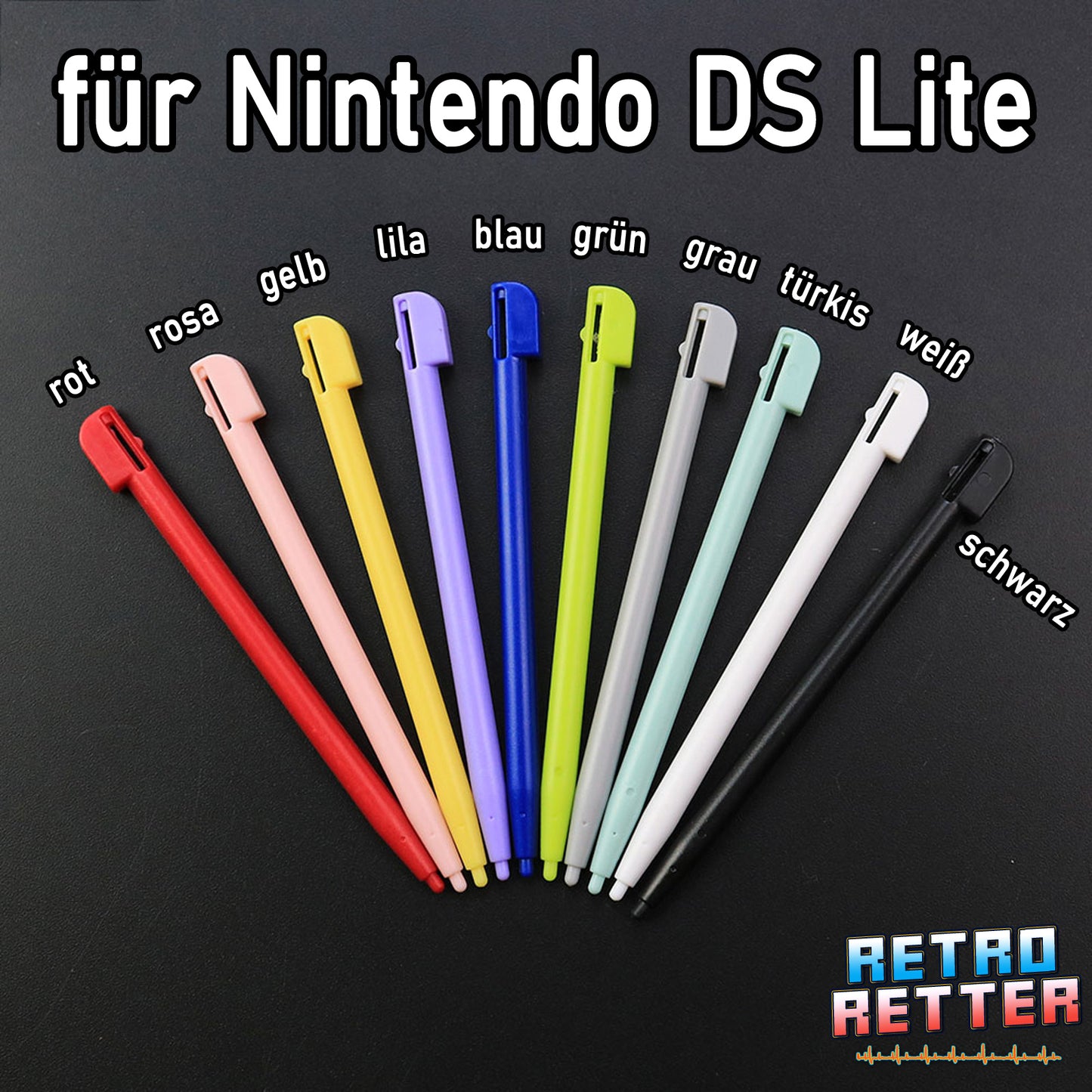 Ersatz Eingabestifte für alle Nintendo Handhelds - Alle Modelle & Farben -