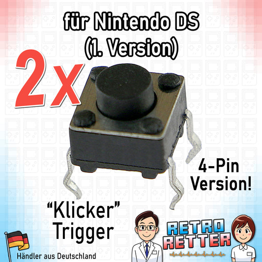 2x Klicker Tasten Trigger für Nintendo DS Schultertasten