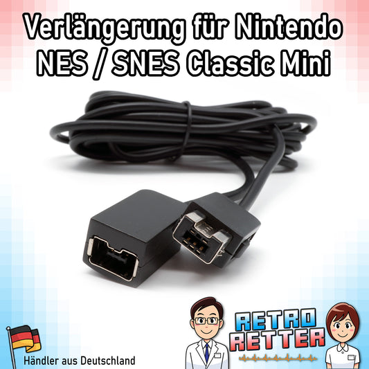 3m Verlängerungskabel für NES / SNES Classic Mini