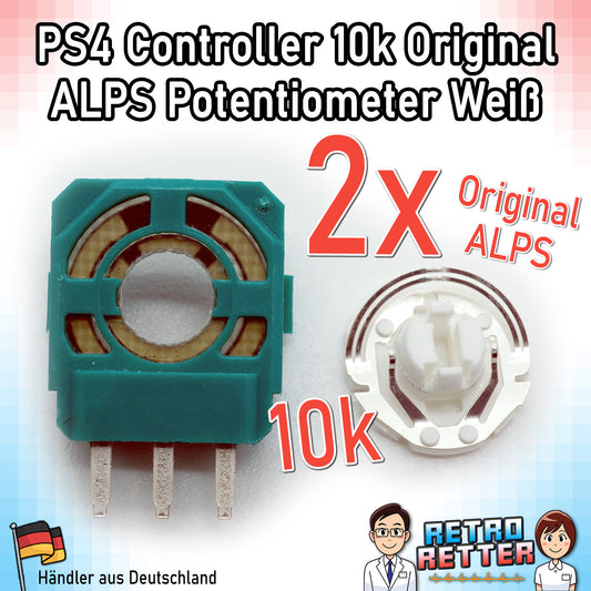 Potis für PS4 Controller Analog-Sticks - Neu, original Hersteller, 10k Poti weiß -