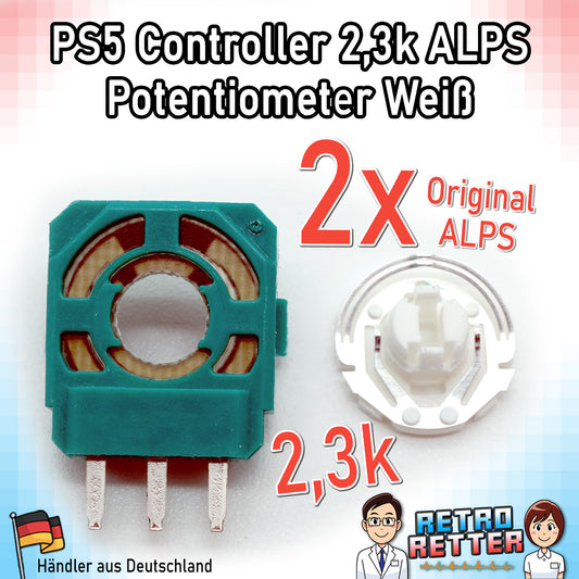 Potis für PS5 Controller Analog-Sticks - Neu, original Hersteller, 2,3k Poti weiß -