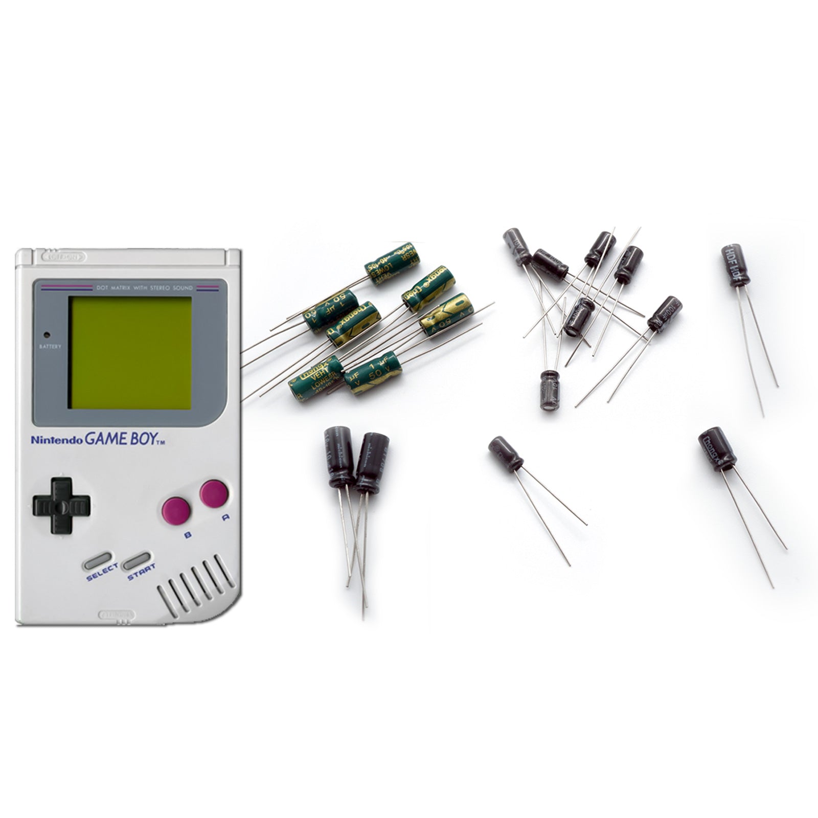 #ReCapKing Kondensatoren für GAME BOY Classic Platine