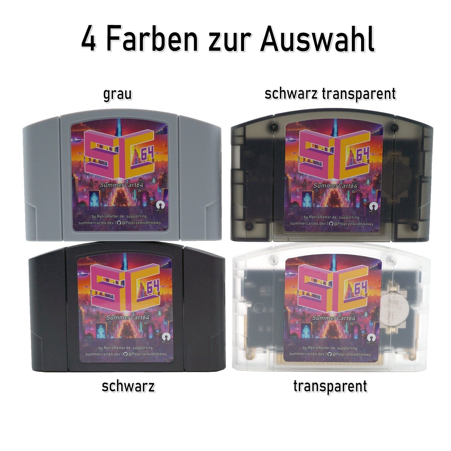 SummerCart64 V2.1 Spiele Flashcart für Nintendo 64