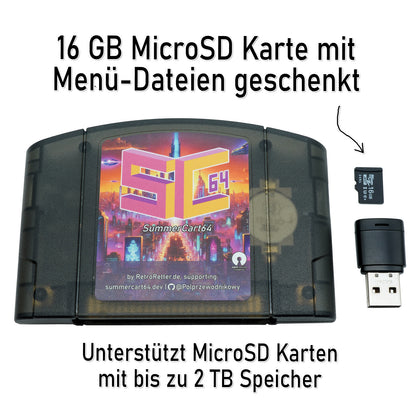 SummerCart64 V2.1 Spiele Flashcart für Nintendo 64