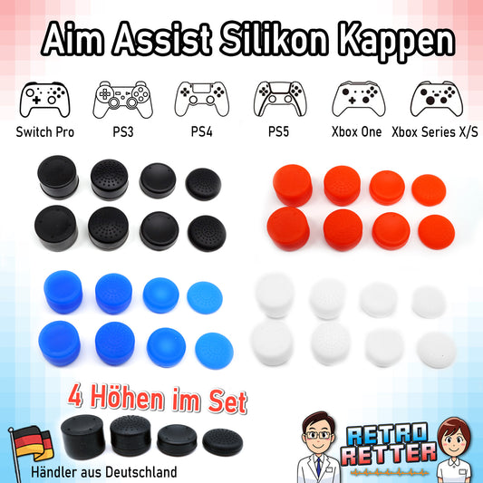 Aim Assist Thumbstick Kappen Set - PlayStation, Xbox, Switch -