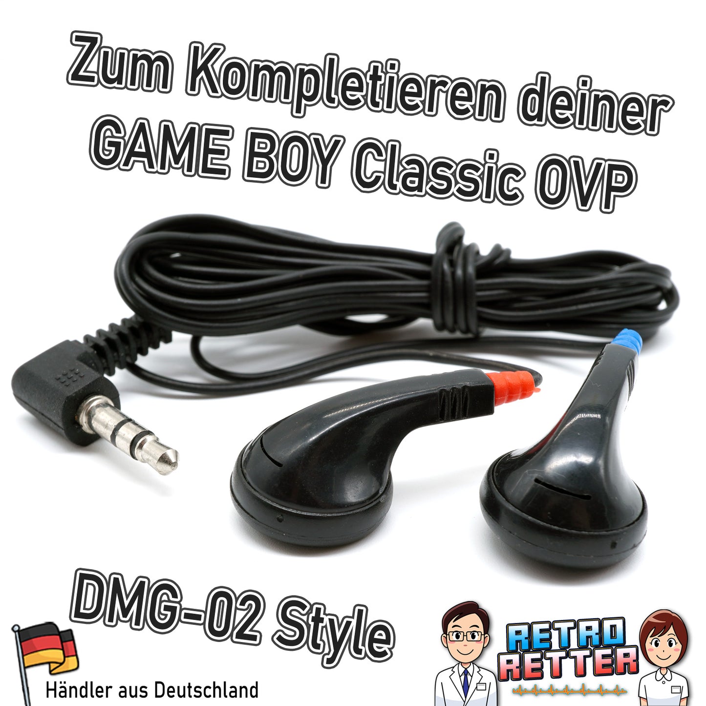 Kopfhörer für GAME BOY Classic - im Style eines DMG-02 -