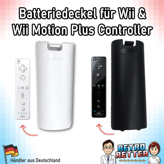 Wii Controller Batteriedeckel - Weiß oder Schwarz